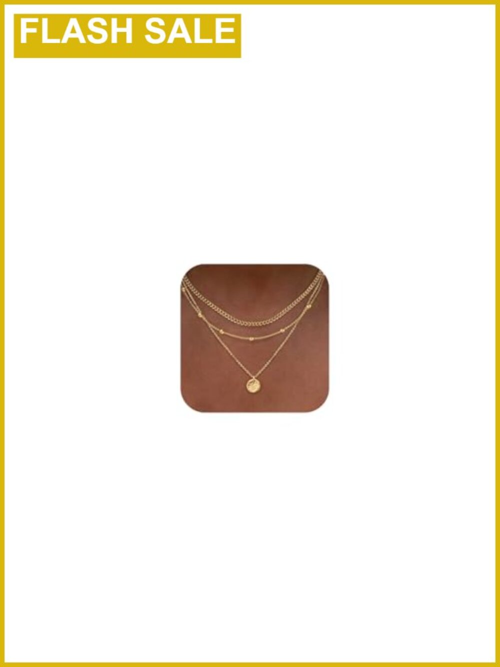 14k Gold Plated Layered Necklace Set Dainty Stackable Pendant Necklaces for